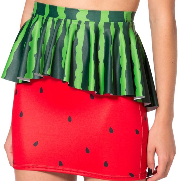 BNWT BLACK MILK WATERMELON MINI SKIRT SZ SMALL - Picture 1 of 4
